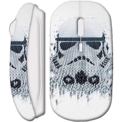 Souris Sans Fil - Star Wars - Dark Vador - Blanc - USB Wifi - Compatible Mac et PC