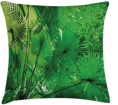 ABAKUHAUS Kussenhoes – Tropisch Beidzijdig Bedrukt – 60x60 cm – Groen