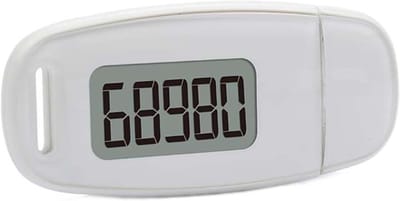 Stappenteller - Activiteitstracker - Gezondheid bijhouden - 3D Sensor Nauwkeurig - Tot 99999 stappen - Wit