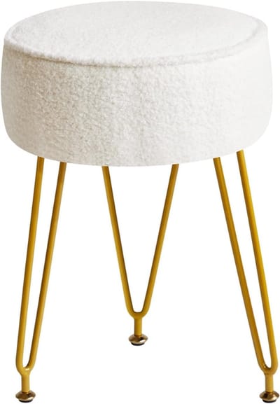 AHD® Kaptafel Stoel - Stoel - Kruk - Wit - 30cm x 30cm x 46cm