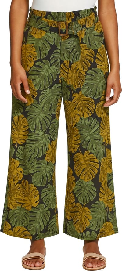 Fashion Dames Wijde Broek / Pantalon | Flare Broek | Bloemen Print - One Size