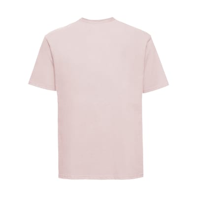 Russell Heren Klassiek Ringspun Katoen T-Shirt (Poederroos)