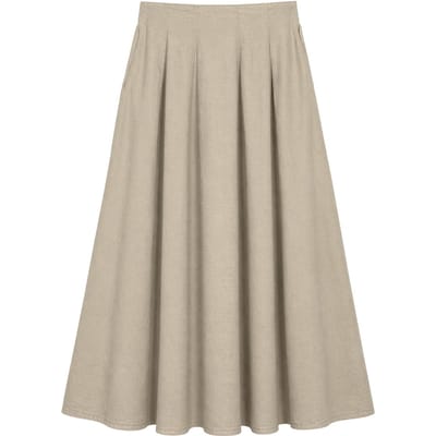 Hoge Taille A-Lijn Midi Rok