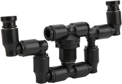 Vernevelaar Systeem - Mist Sprinkler - Terrarium Bevochtigen - Dubbele Kop 360 Draaibaar - 12 x 8 x 2 cm