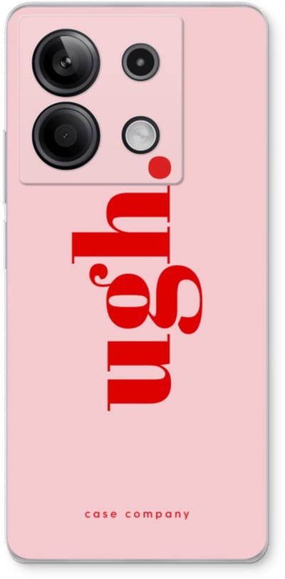 Case Company® - Hoesje geschikt voor Xiaomi Redmi Note 13 5G hoesje - Ugh - Soft Cover Telefoonhoesje - Bescherming aan alle Kanten en Schermrand