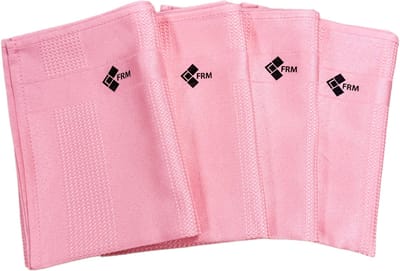 FRM Toverdoeken Roze – Set van 4 – Streeploze Schoonmaakdoeken voor Ramen, Glas & Badkamer – Schoonmaken Zonder Schoonmaakmiddel – Herbruikbaar