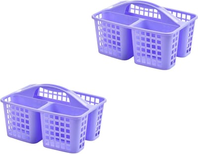 Handige Draagbare Douchemand met Compartimenten en Handvat, Perfect voor Badkamer, Keuken en Tuin - Set van 2