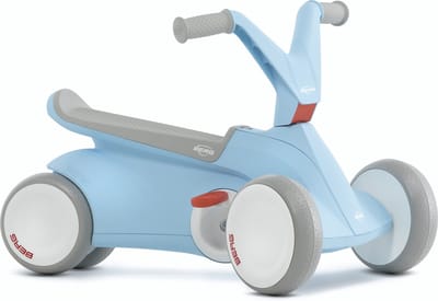 BERG GO² Loopauto - 10 tot 30 Maanden - Uitklapbare pedalen - Blauw