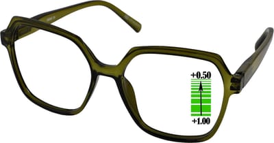Leesbril Vista Bonita Mira Multifocaal-Army-green-+1.25-+2.50