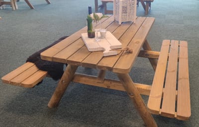 Rockwood® Parktafel 1.60m Inclusief montage op locatie