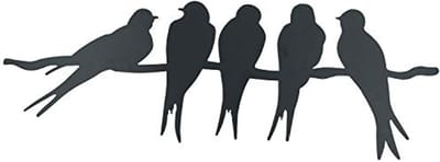 Metalen Silhouet Vogels – Wanddecoratie voor Tuin en Huis