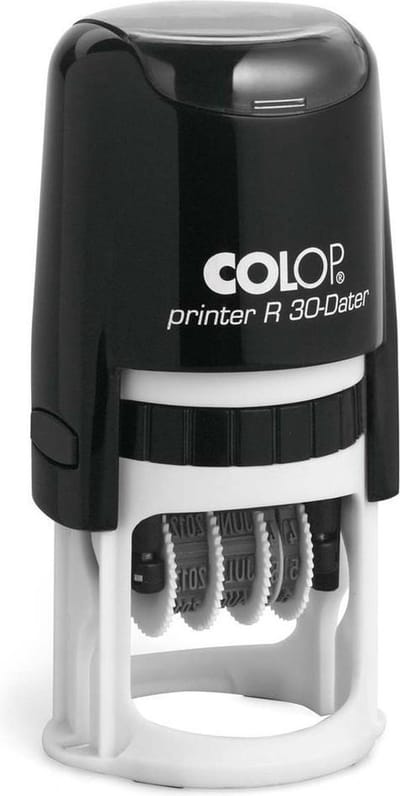 Colop Printer R30/D Rood - Stempels - Datum stempel Nederlands - Stempel afbeelding en tekst