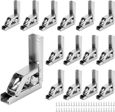 Set van 15 Scharnieren voor Kasten 90°/180° Schroef Scharnier Pot Scharnier met Schroeven voor Kastdeuren Meubelscharnieren en Vouwtafels