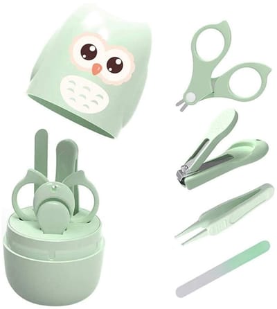 Allecto - Baby Nagelverzorgingsset - Veilig Manicure Set - Inclusief Nagelknippers Scharen en Vijl - Blauw - Geschikt voor Pasgeborenen - Essentiël...