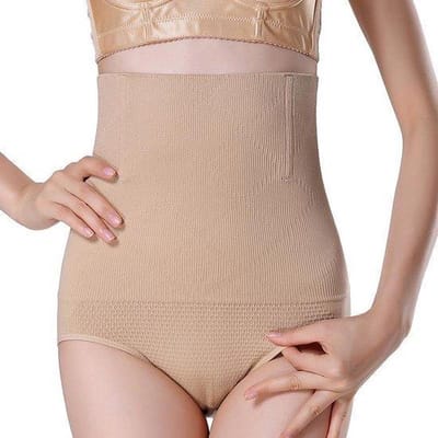 Shapewear voor buik, billen en heupen - corrigerend ondergoed - geschikt voor rokjes en shorts - beige/creme - maat M/L