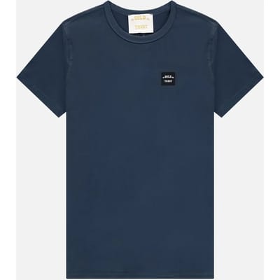 In Gold We Trust Unisex The Lock Shortsleeve Black Iris Size: XS | Outlet | Unisex | Blauw