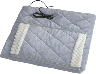 Elektrische Deken - Verwarmingsdeken - Comfort Binnen - Snelle Warmte - 69x100cm - Grijs