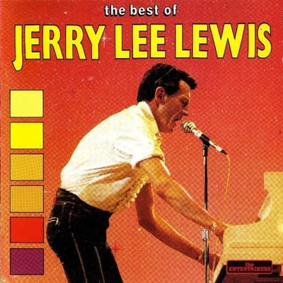 CD LEWIS JERRY LEE - Jerry Lee Lewis Beste van CD0253 The Entertainer 1990 Italië Rock Gebruikt white