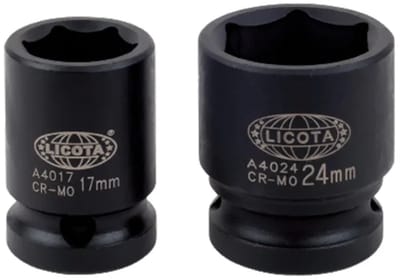 Slagmoersleutel dop 8mm, 1/2 inch Cr-Mo - Industriële kwaliteit