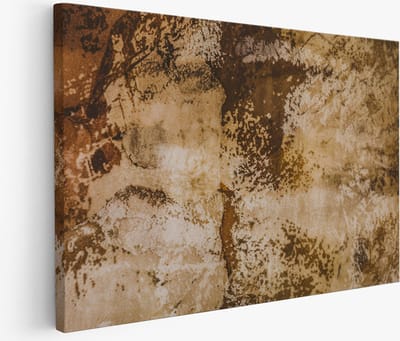 Muurcirkel Hout - Dandelions in Rustieke Stijl - Zachte Pasteltinten - Wandcirkel - Moderne Wanddecoratie Cirkel - Interieur Styling - Ø 90