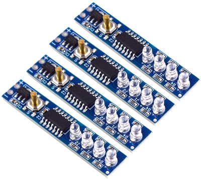 Batterij Tester - Energie Meter - Accu Controle - Duidelijk LED Display - 3 x 8 cm - Blauw