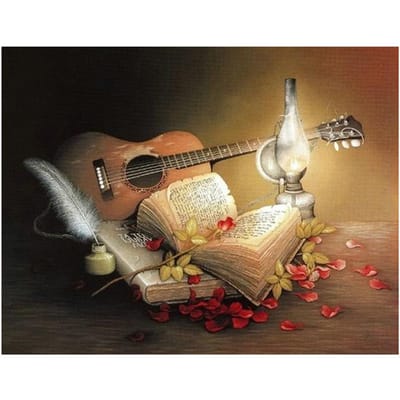 Vente de Broderie Diamant DIY Strass Perles Rondes Pleines Peinture Diamant DIY Point de Croix 20X30CM beige