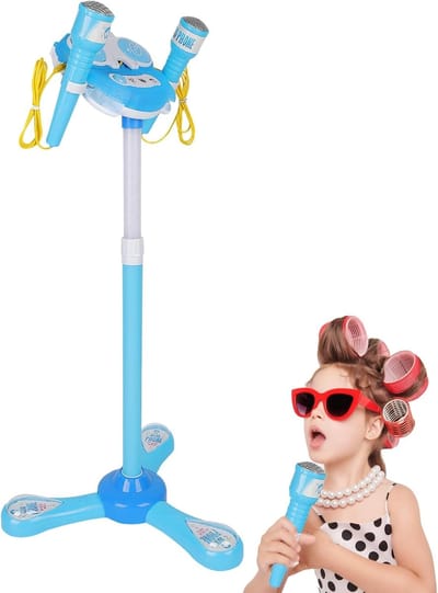 Kinder Microfoon - Zing Speelset - Muziek Plezier - Hoogte Verstelbaar - 89cm Hoog