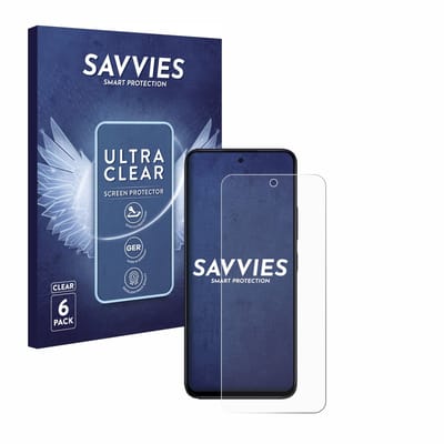 Savvies - Screenprotector voor Xiaomi Redmi 12 - Folie Beschermfolie transparant 6 Stuks