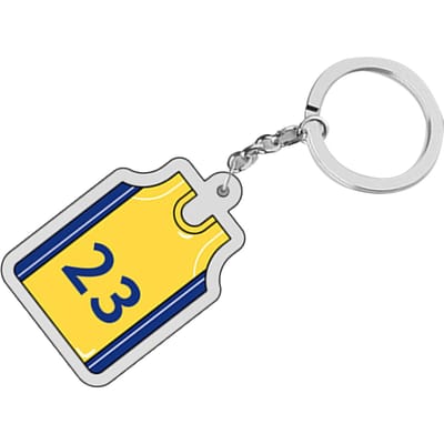 Porte-clés Maillot Étoile de Basket-ball Numéro 8 Porte-clés Maillot Étoile Sportive Pendentif DIY Acrylique Accessoire de Basket-ball Numéro 8 yellow