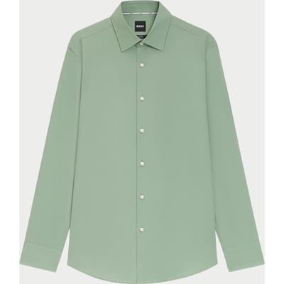 Slim Fit businesshemd van katoenmix model 'H-HANK-KENT'