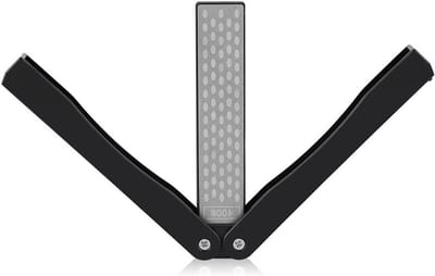 Doppelseitige Diamant Messerschärfer voor Outdoor, Camping, Tuin en Keuken - 400/600 Grit Schärfstein