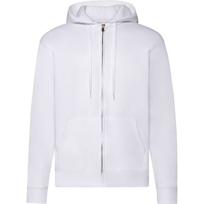 Fruit of the Loom Klassiek capuchonjack voor volwassenen (Wit)