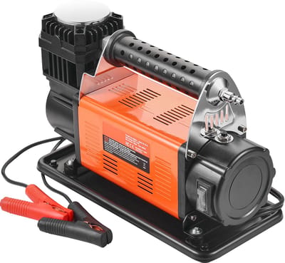 Draagbaar 12 V-Bandenvulapparaat, Max. 150 PSI, 7,06 CFM, Digitale Manometer, 3 Mondstukadapters, Draagbare Gereedschapstas