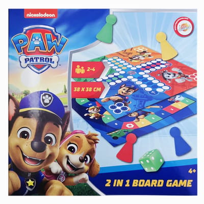 bordspel paw patrol, 2 in 1 games paw patrol , 2 in 1 bord spel, spelletjes, Bordspel