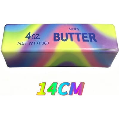 14/23cm Bâtonnet de Beurre Jouets Fidget Élastique et Moelleux Bâtonnet de Fromage Drôle Décompression Stress Anxiété Soulagement Serrer Jouet Farce Relax