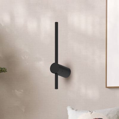 Milagro Lighting LED wandlamp Swing, hoogte 30 cm, CCT, metaal, zwart
