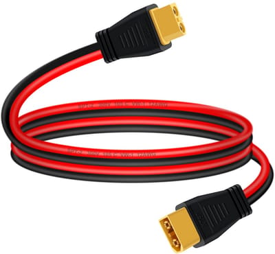 XT60 Verlengkabel - Verlengkabel XT60 - Energie Overzetten - Hoge Geleiding 30A - 2 Meter 12 AWG