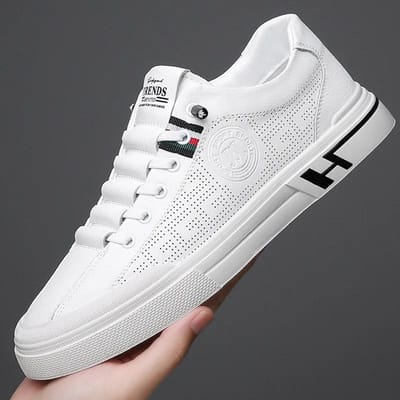 Nieuwe Comfortabele Ademende Heren Casual Schoenen Outdoor Wild Heren Sneaker Designer Mode Heren Gevulkaniseerde Schoenen Zapatos Hombre 39 white