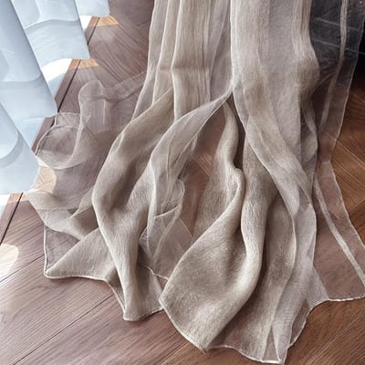 Zomerzijde Sjaal Dames Zonwering Effen Kleur Hoge Kwaliteit Moerbei Waterrimpeling Lange Sjaal Modetrend 200-78cm gray