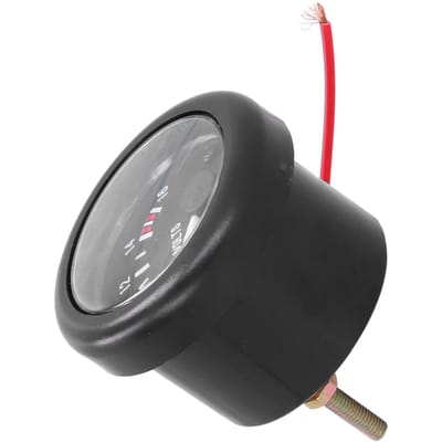 Marine Voltmeter 12V 52mm 2.04in IP67 met Indicatielampje Universeel voor Jacht Auto Camper gray