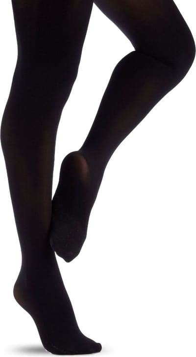 Balletpanty ZWART | Balletmaillot met voet | Danspanty | Dans | Ballet | voor dames | Maat M