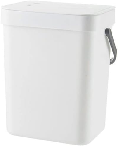 Compacte Compostbak voor de Keuken - 3L Afvalbak voor Eten, Onder de Gootsteen, Hangend met Deksel voor Keukenopslag