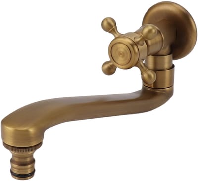 Allecto - Outdoor Faucet - Tuin Kraan - Antiek Design - Copper - Wandmontage - Water Tap - Geschikt voor Tuin en Patio