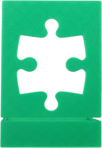 Puzzel Displaystandaard - Puzzelboekjes Houder - Puzzels Presenteren - Krasvrije Bescherming - 13.5x10x8.3cm - Groen