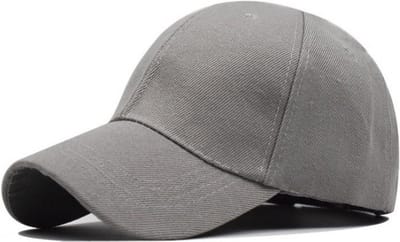 Baseball Cap – eCarla - Katoen - Unisex - One size - Verstelbaar - Lichtgrijs effen