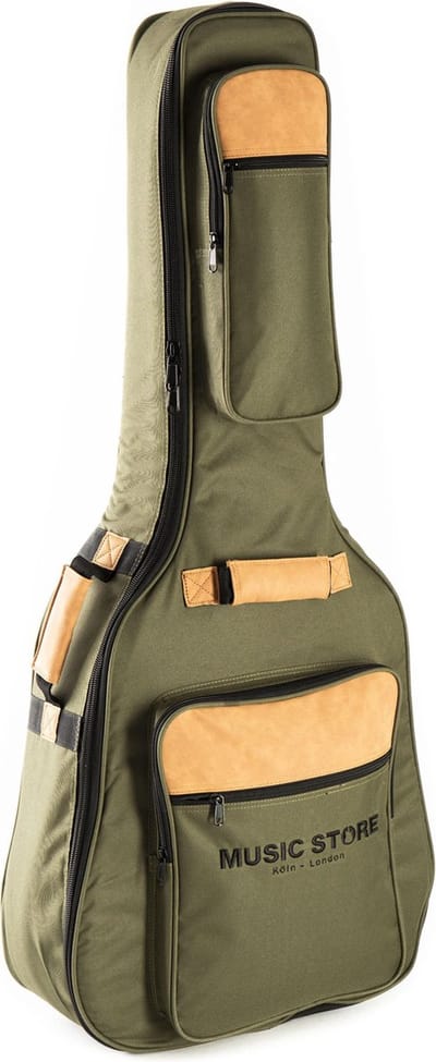 MUSIC STORE Gig-Bag Supreme (Acoustic Guitar, Green) - Tas voor akoestische gitaren