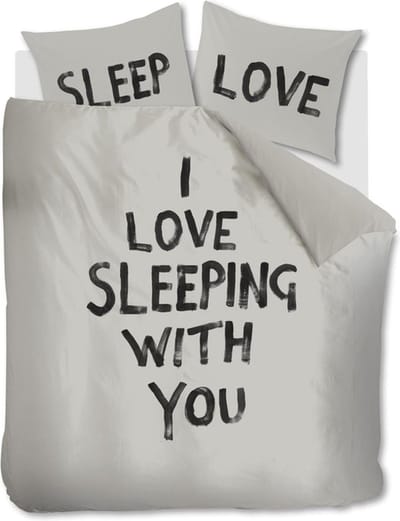 Vtwonen Love Sleep dekbedovertrek - Eenpersoons - 140x200/220 - Naturel