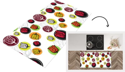 Keukenloper - Loper keuken - Tulp - Bloemen - Patronen - 120x60 cm - Keukenloper vinyl