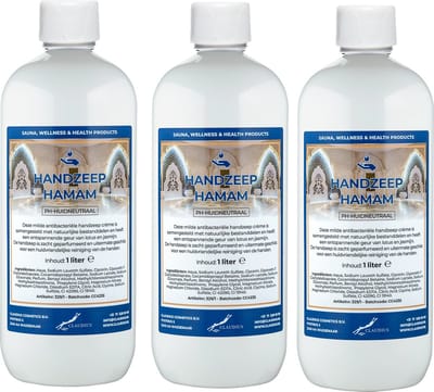 Handzeep Hamam 1 liter - set van 3 stuks