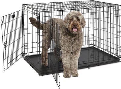 hondenbench Dog-Inn 123,8 x 76,2 cm staal zwart